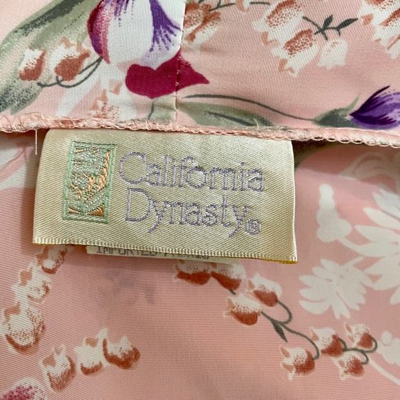 Vintage California Dynasty Floral Lace Robe - Picture 6 of 8